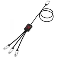   Cablu light-up, SCX, 18SEP2531, 100x3 cm, Cauciuc, Aluminiu, Plastic, Rosu