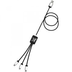   Cablu light-up, SCX, 18SEP2533, 100x3 cm, Cauciuc, Aluminiu, Plastic, Negru