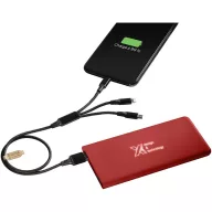   Powerbank 5000 mAh, USB-C, 2401E14971, SCX, 13.8x6.6 cm, Cauciuc, PET, Rosu mid