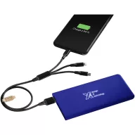   Powerbank 5000 mAh, USB-C, 2401E14972, SCX, 13.8x6.6 cm, Cauciuc, PET, Albastru reflex