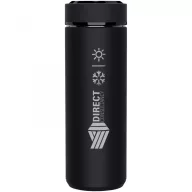   Termos cu termometru, SCX, 18SEP4292, 500 ml, 22.5x Ø4.7 cm, Cauciuc, Negru