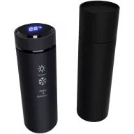   Termos cu termometru, SCX, 18SEP4292, 500 ml, 22.5x Ø4.7 cm, Cauciuc, Negru
