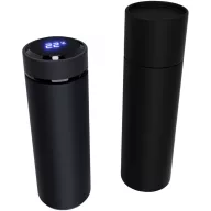   Termos cu termometru, SCX, 18SEP4292, 500 ml, 22.5x Ø4.7 cm, Cauciuc, Negru