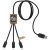 Cablu 3-in-1, SCX, 18SEP2538, 100x3x1.1 cm, Plastic, Bambus, Natur