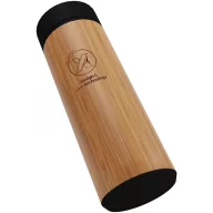   Termos cu senzor de temperatura, SCX, 18SEP4293, 500 ml, 20.8x Ø6.9 cm, Otel, ABS, Bambus, Natur