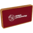 Powerbank 5000 mAh, USB-A, 2401E14974, SCX, 12.5x1.3x6.9 cm, Lemn, ABS, Rosu mid