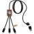 Cablu 3-in-1, SCX, 18SEP2543, 11x1.1x Ø3 cm, ABS, Negru