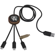   Cablu 3-in-1, SCX, 18SEP2539, 11x1.1x Ø3 cm, ABS, Bambus, Natur