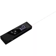  Ruleta mini laser, 2502E15197, SCX, 10.2 x 3 x 4.2 cm, Metal, Negru