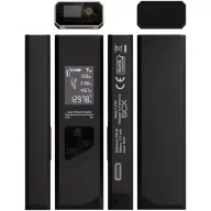   Ruleta mini laser, 2502E15197, SCX, 10.2 x 3 x 4.2 cm, Metal, Negru