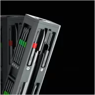   Set surubelnite, 2502E16406, SCX, 15 x 3.6 x 3.6 cm, ABS, Aluminiu, Negru