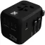 Adaptor universal de calatorie, SCX, 2610E18087, 33 W, USB-A, USB-C, 10.3x6.4x7.6 cm, Plastic, Poliuretan, Negru