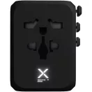 Adaptor universal de calatorie, SCX, 2610E18087, 33 W, USB-A, USB-C, 10.3x6.4x7.6 cm, Plastic, Poliuretan, Negru