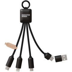   Cablu de incarcare 5-in-1, 15W, 2502E14499, SCX, 16 x 1.3 x 2.5 cm, PET, ABS, Negru