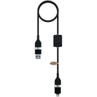   Cablu de incarcare, SCX, 2610E17659, 60 W, 100x1.1x3 cm, Plastic, ABS, Aluminiu, Negru