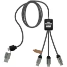 Cablu de incarcare, SCX, 2610E17660, 60 W, 100x1.2x2.6 cm, Plastic, Negru Heather