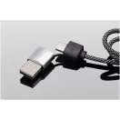 Cablu de incarcare, SCX, 2610E17660, 60 W, 100x1.2x2.6 cm, Plastic, Negru Heather