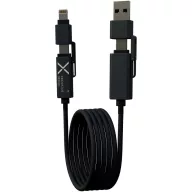   Cablu de incarcare, SCX, 2610E17663, 100 W, 100x0.86x1.45 cm, Silicon, Negru