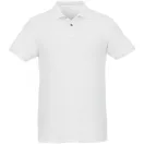 Beryl short sleeve men's organic recycled polo, Male, Piqué knit of 70% organic cotton and 30% recycled polyester, White, XS