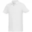 Beryl short sleeve men's organic recycled polo, Male, Piqué knit of 70% organic cotton and 30% recycled polyester, White, M