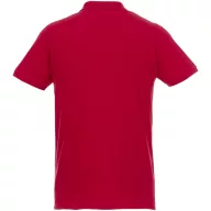   Beryl short sleeve men's organic recycled polo, Male, Piqué knit of 70% organic cotton and 30% recycled polyester, Red, L