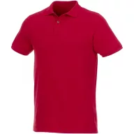   Beryl short sleeve men's organic recycled polo, Male, Piqué knit of 70% organic cotton and 30% recycled polyester, Red, 3XL