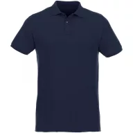   Beryl short sleeve men's organic recycled polo, Male, Piqué knit of 70% organic cotton and 30% recycled polyester, Navy, M