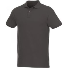  Beryl short sleeve men's organic recycled polo, Male, Piqué knit of 70% organic cotton and 30% recycled polyester, Storm Grey, XS