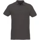 Beryl short sleeve men's organic recycled polo, Male, Piqué knit of 70% organic cotton and 30% recycled polyester, Storm Grey, M