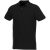 Beryl short sleeve men's organic recycled polo, Male, Piqué knit of 70% organic cotton and 30% recycled polyester,  solid black, XS