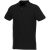 Beryl short sleeve men's organic recycled polo, Male, Piqué knit of 70% organic cotton and 30% recycled polyester,  solid black, S