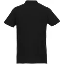 Beryl short sleeve men's organic recycled polo, Male, Piqué knit of 70% organic cotton and 30% recycled polyester,  solid black, M