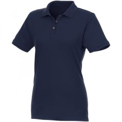   Beryl short sleeve women's organic recycled polo, Female, Piqué knit of 70% organic Cotton and 30% recycled Polyester, Navy, S