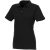 Beryl short sleeve women's organic recycled polo, Female, Piqué knit of 70% organic Cotton and 30% recycled Polyester,  solid black, XXL