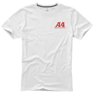   Nanaimo short sleeve men's t-shirt, Male, Single Jersey knit of 100% ringspun combed Cotton, White, S