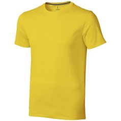   Nanaimo short sleeve men's t-shirt, Male, Single Jersey knit of 100% ringspun combed Cotton, Yellow, XL