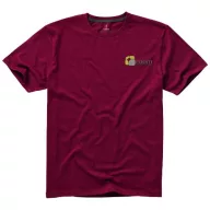   Nanaimo short sleeve men's t-shirt, Male, Single Jersey knit of 100% ringspun combed Cotton, Burgundy, M