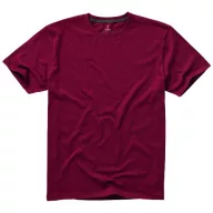   Nanaimo short sleeve men's t-shirt, Male, Single Jersey knit of 100% ringspun combed Cotton, Burgundy, M