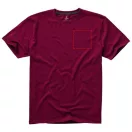 Nanaimo short sleeve men's t-shirt, Male, Single Jersey knit of 100% ringspun combed Cotton, Burgundy, L