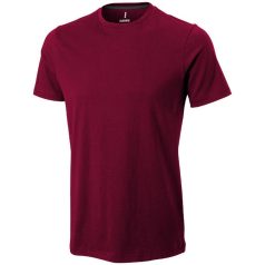   Nanaimo short sleeve men's t-shirt, Male, Single Jersey knit of 100% ringspun combed Cotton, Burgundy, XL