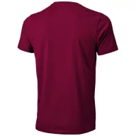   Nanaimo short sleeve men's t-shirt, Male, Single Jersey knit of 100% ringspun combed Cotton, Burgundy, XL