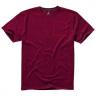   Nanaimo short sleeve men's t-shirt, Male, Single Jersey knit of 100% ringspun combed Cotton, Burgundy, XL