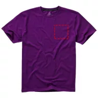   Nanaimo short sleeve men's t-shirt, Male, Single Jersey knit of 100% ringspun combed Cotton, Plum, XS