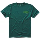 Nanaimo short sleeve men's t-shirt, Male, Single Jersey knit of 100% ringspun combed Cotton, Forest green, XL