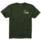 Nanaimo short sleeve men's t-shirt, Male, Single Jersey knit of 100% ringspun combed Cotton, Army Green, XS