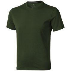   Nanaimo short sleeve men's t-shirt, Male, Single Jersey knit of 100% ringspun combed Cotton, Army Green, S