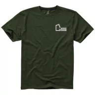   Nanaimo short sleeve men's t-shirt, Male, Single Jersey knit of 100% ringspun combed Cotton, Army Green, S