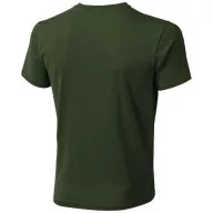   Nanaimo short sleeve men's t-shirt, Male, Single Jersey knit of 100% ringspun combed Cotton, Army Green, S