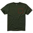 Nanaimo short sleeve men's t-shirt, Male, Single Jersey knit of 100% ringspun combed Cotton, Army Green, S