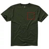   Nanaimo short sleeve men's t-shirt, Male, Single Jersey knit of 100% ringspun combed Cotton, Army Green, S
